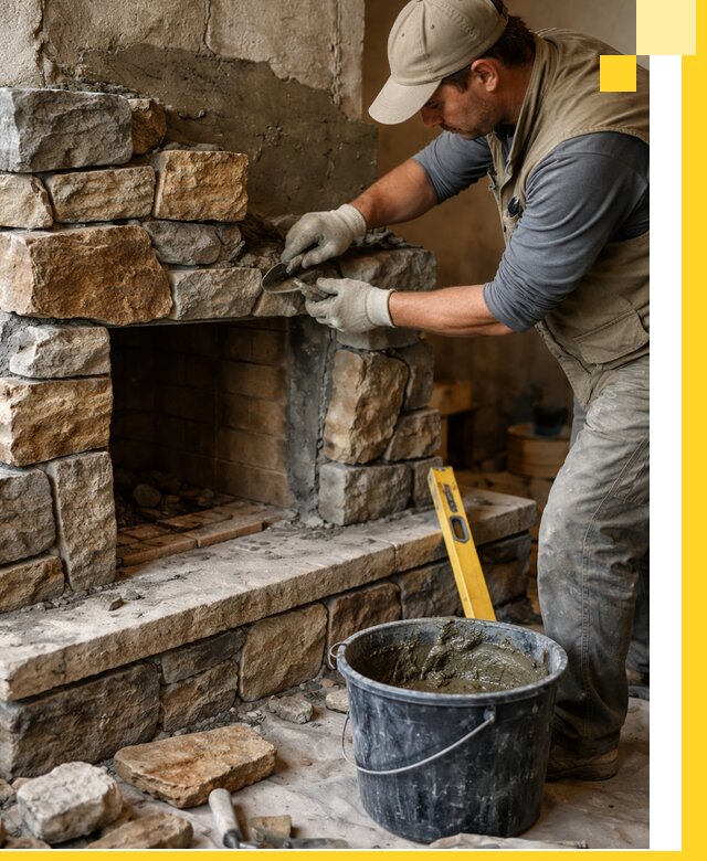 Изготовление и установка каменных каминов под ключ в Норильске