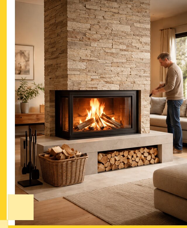 Дровяной камин под ключ в Норильске от 207700 р. | ЭриданНрл