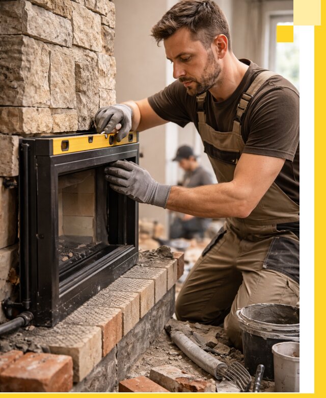 Дровяные камины под ключ в Норильске: монтаж, обустройство