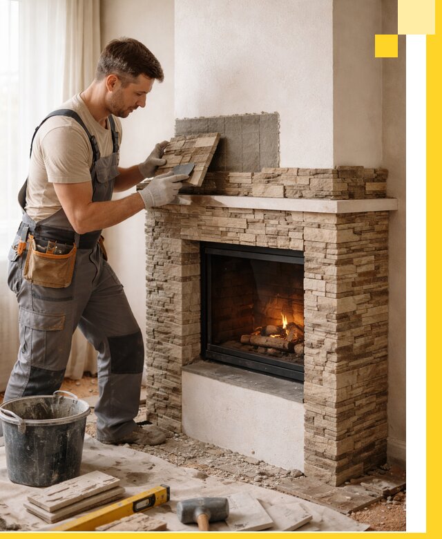 Изготовление и монтаж каминов для дома под ключ в Норильске