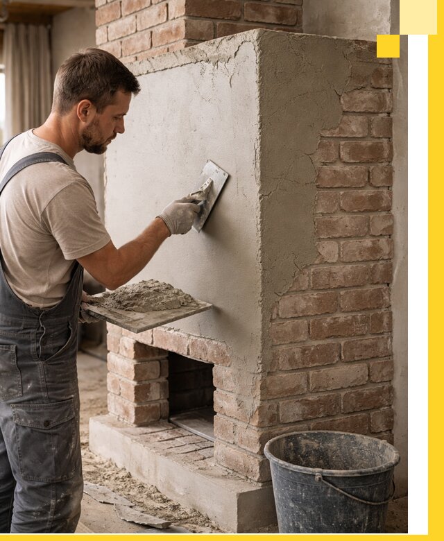 Отделка печей и облицовка каминов в Норильске под ключ