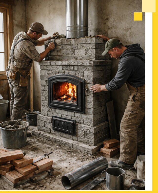 Производство, поставка и монтаж дровяных печей в Норильске