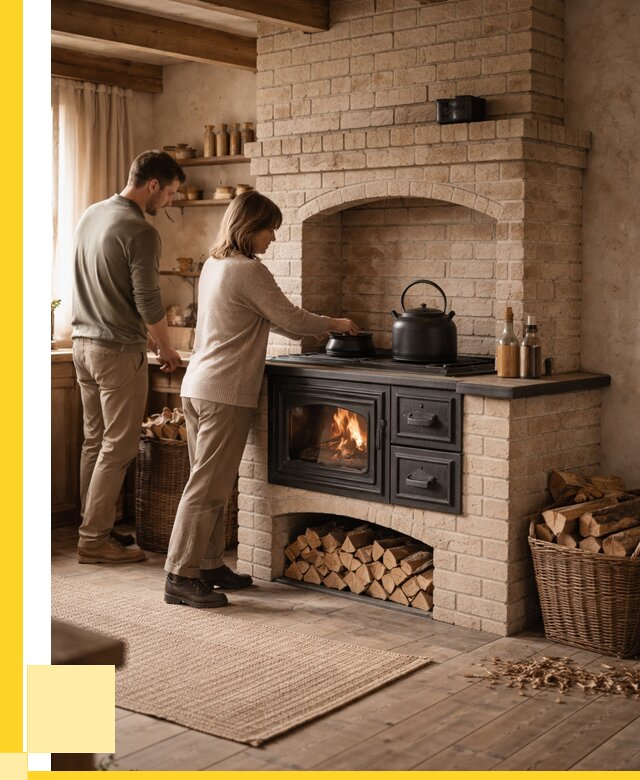 Печи с плитой в Норильске от 46733 р. | ЭриданНрл — кирпичная печь