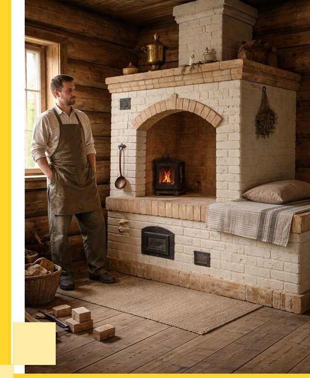 Русские печи с лежанкой под ключ в Норильске от 155775 р. ЭриданНрл