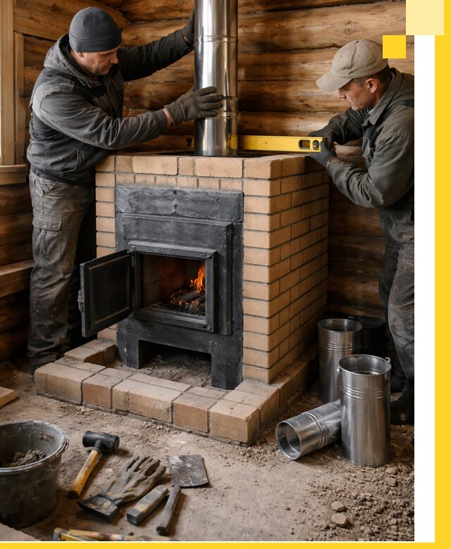 Проектирование, изготовление и установка банных печей в Норильске