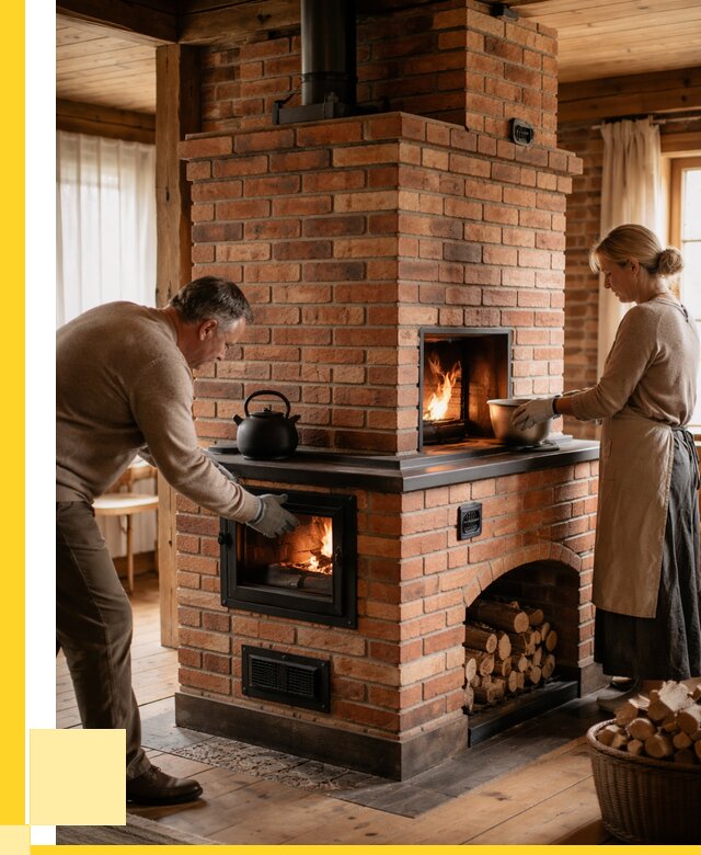 Печи для загородного дома под ключ в Норильске от 83080 р. | ЭриданНрл