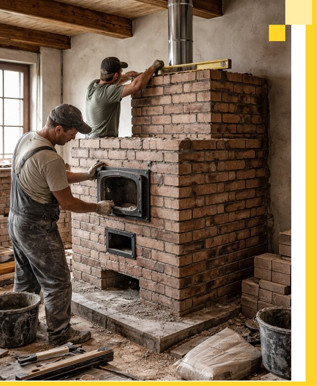 Печи для загородного дома под ключ в Норильске — монтаж и сервис