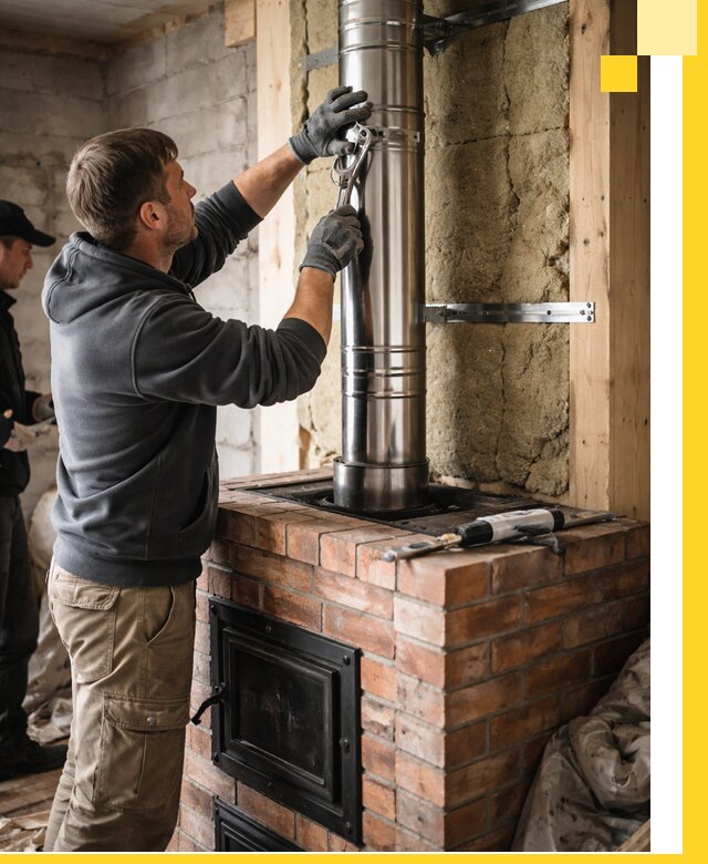 Изготовление и монтаж печей и дымоходов под ключ в Норильске