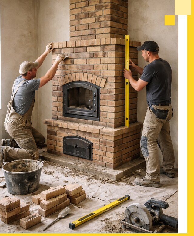 Продажа и установка печей и каминов для дома под ключ в Норильске