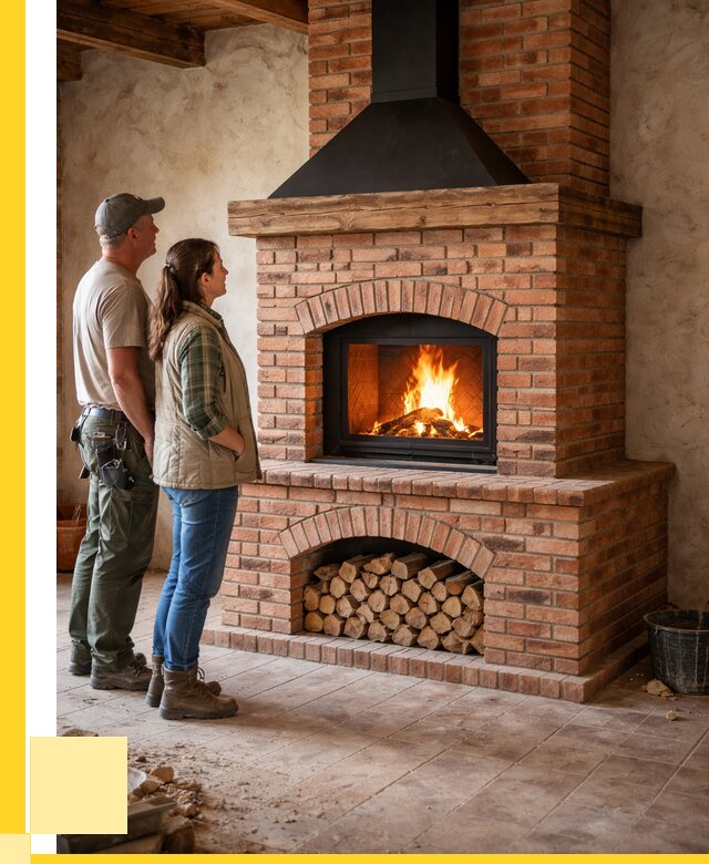 Печи камины из кирпича в Норильске от 124620 р. | ЭриданНрл