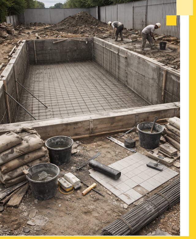 Строительство бассейнов под ключ в Норильске, дизайн и монтаж