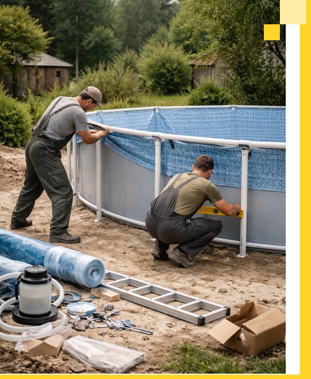 Установка и монтаж каркасных бассейнов в Норильске под ключ