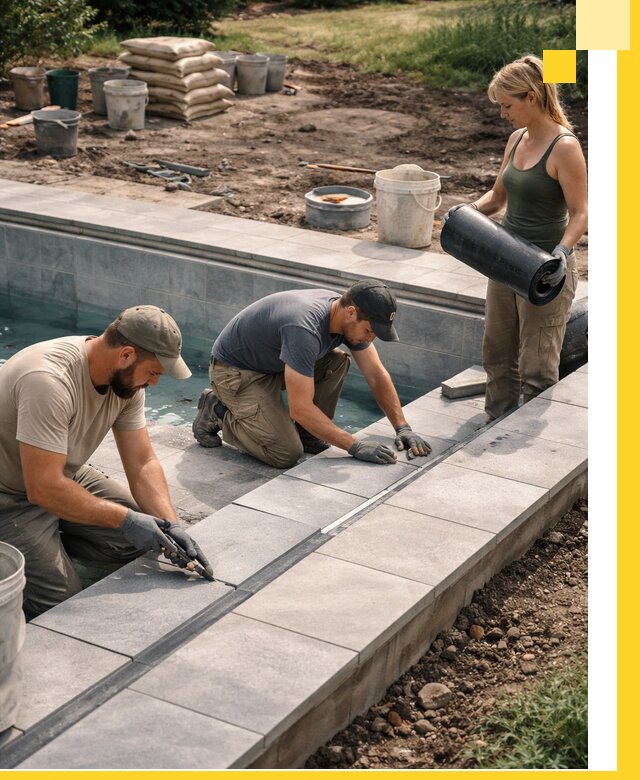 Строительство и монтаж уличных бассейнов под ключ в Норильске