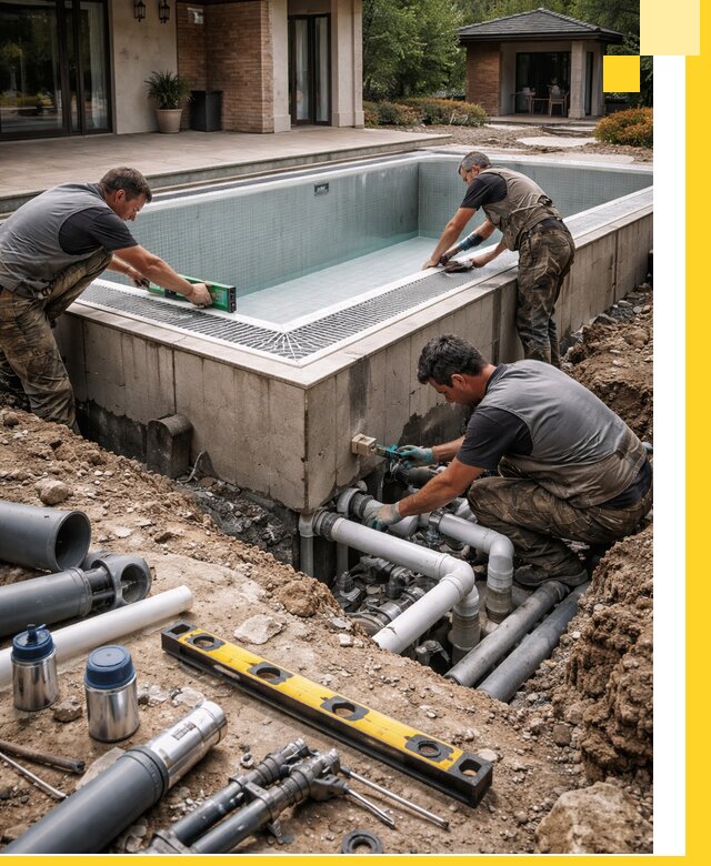 Строительство переливных бассейнов в Норильске под ключ