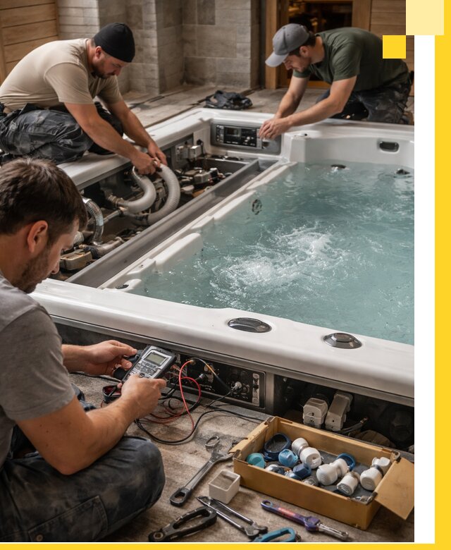 Гидромассажные бассейны под ключ в Норильске, дизайн и монтаж