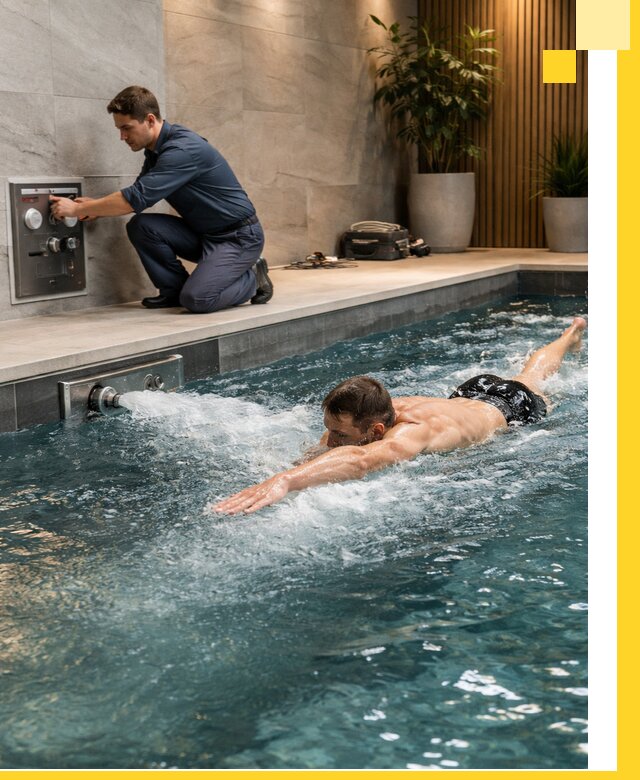 Проектирование и монтаж бассейнов с противотоком в Норильске