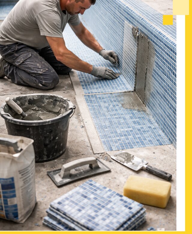 Укладка и ремонт мозаики для бассейнов под ключ в Норильске