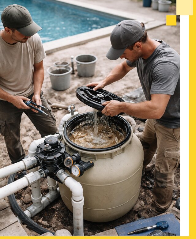 Установка и обслуживание песочных фильтров для бассейнов в Норильске