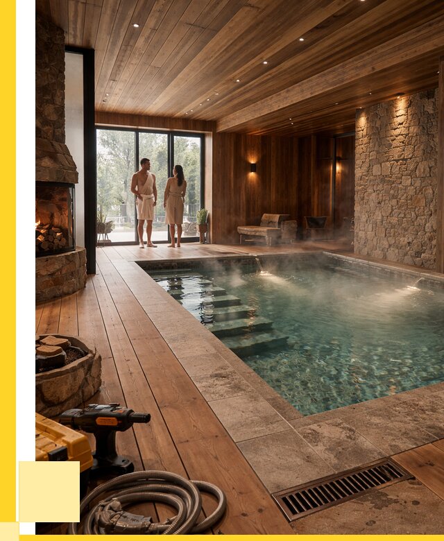 Проекты бань с бассейном под ключ в Норильске от 77888 р., ЭриданНрл