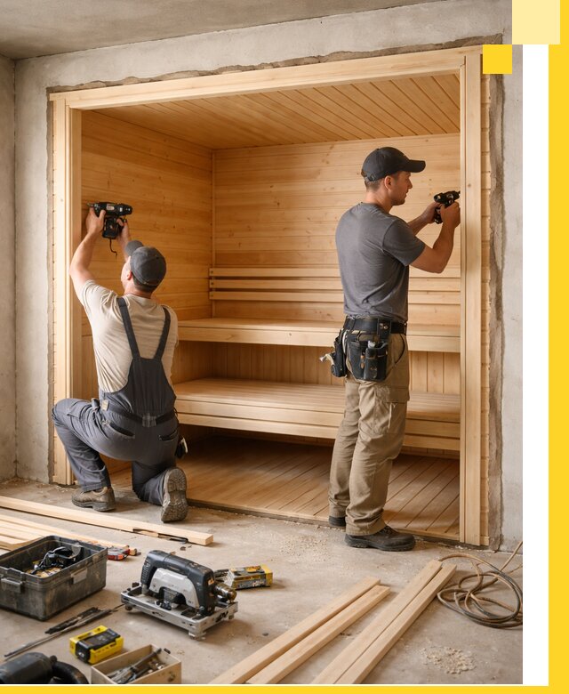 Монтаж саун под ключ в Норильске — проектирование и установка