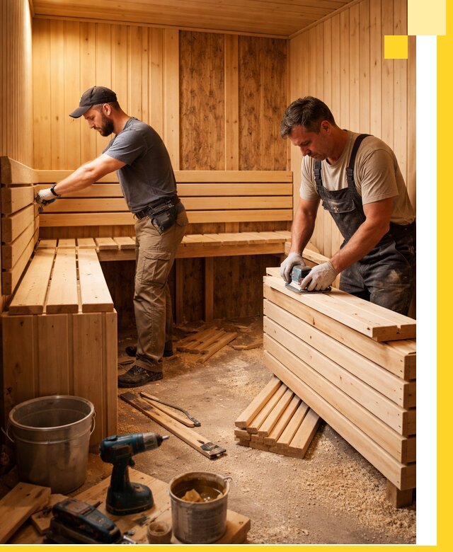 Профессиональный комплексный ремонт саун под ключ в Норильске
