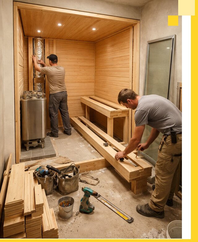 Проектирование и установка домашних саун под ключ в Норильске