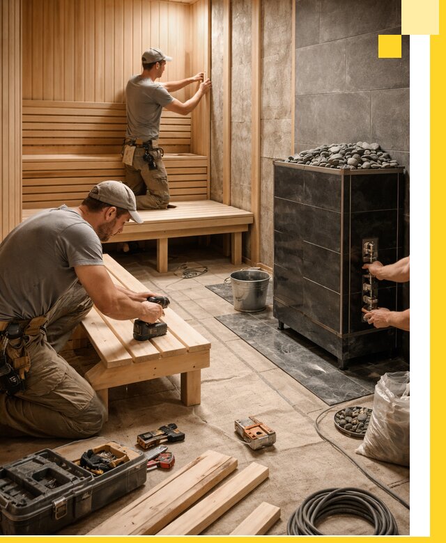 Дизайн и строительство интерьерных саун под ключ в Норильске