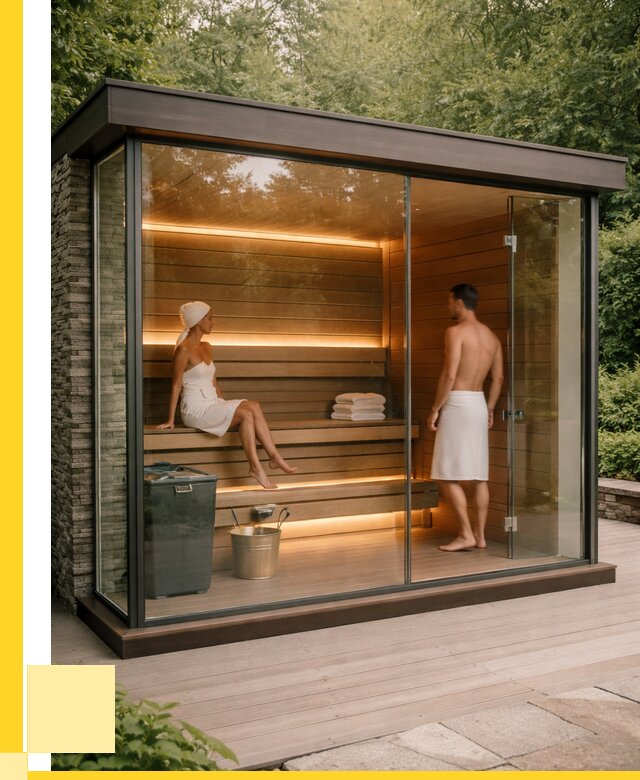 Сауна стеклянная и двери для сауны в Норильске от 259625 р. | ЭриданНрл