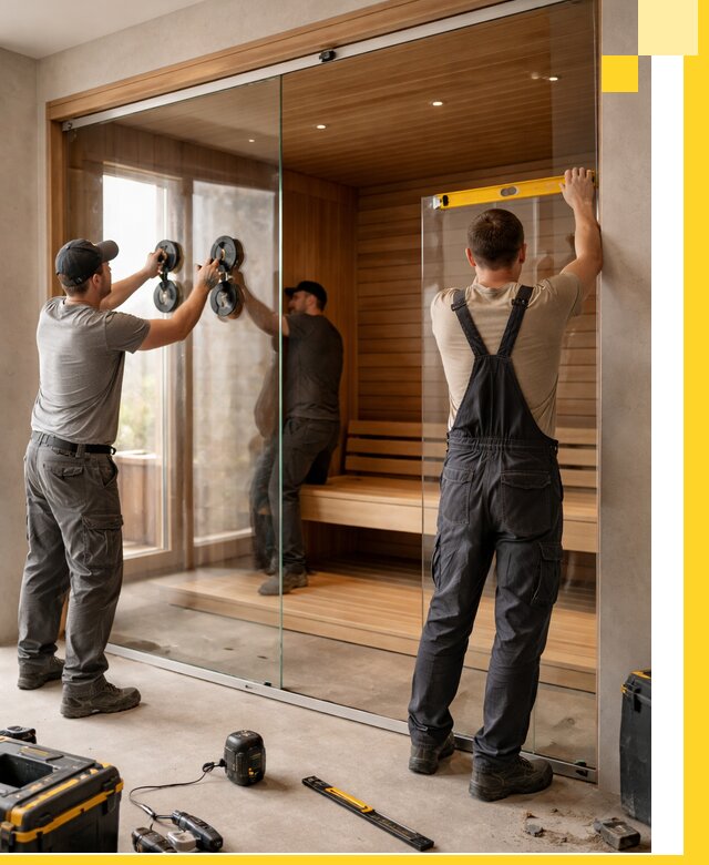 Производство и монтаж стеклянных саун под ключ в Норильске