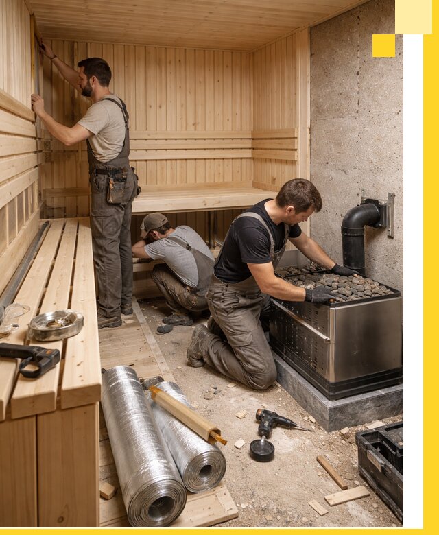 Индивидуальные сауны на заказ в Норильске под ключ, проект и монтаж