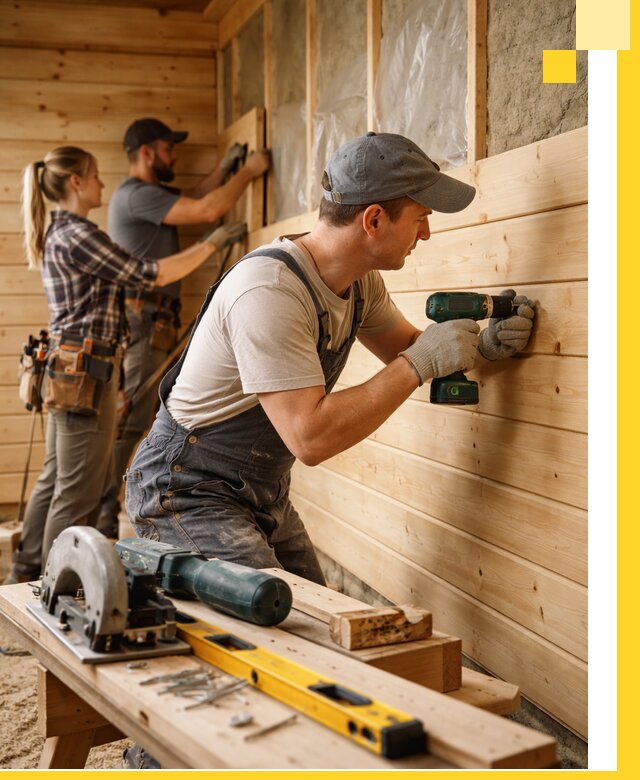 Обшивка бань под ключ в Норильске: отделка стен и потолков