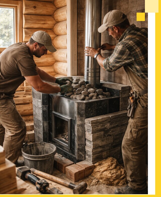 Строительство и отделка русских бань под ключ в Норильске