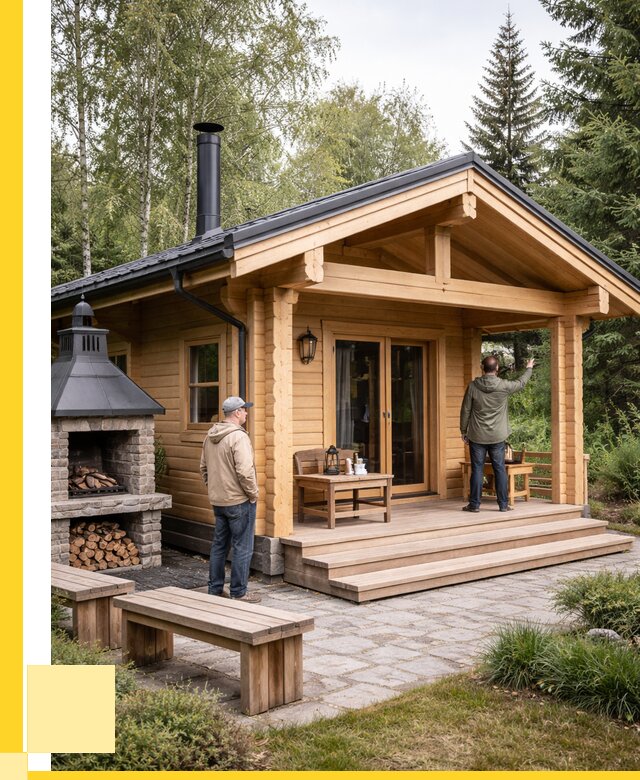 Деревянные бани под ключ в Норильске от 467325 р. | ЭриданНрл