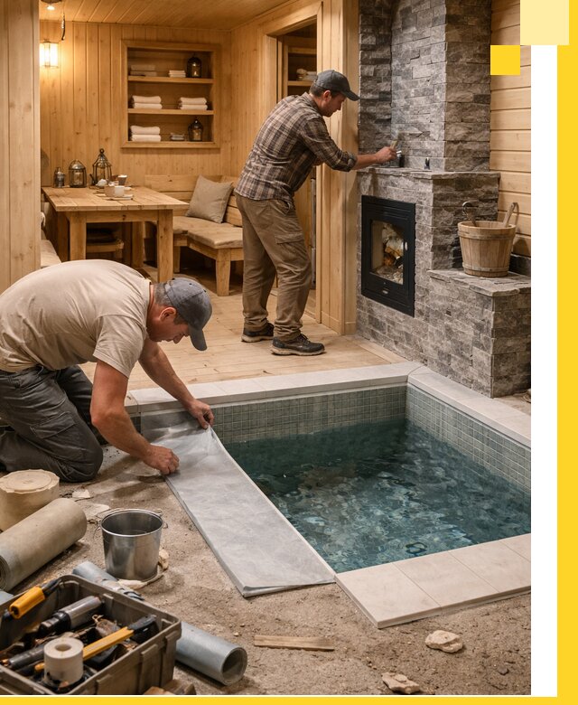 Строительство бань с комнатой отдыха под ключ в Норильске