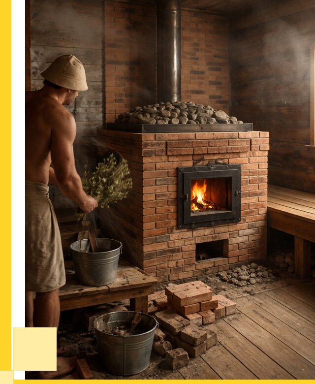 Кирпичные банные печи в Норильске от 93465 р. | ЭриданНрл