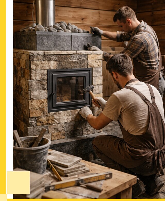 Облицовка банной печи в Норильске от 15578 р. | ЭриданНрл