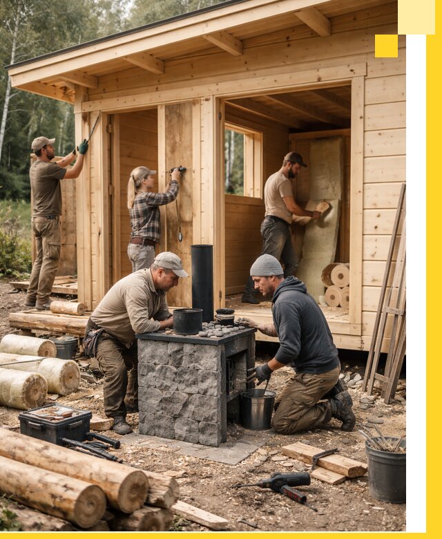 Купить баню под ключ в Норильске строительство монтаж отделка