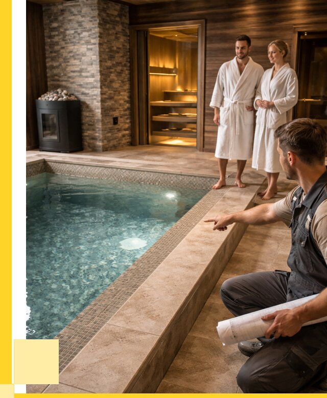 Проект бани с бассейном под ключ в Норильске от 67503 р. | ЭриданНрл