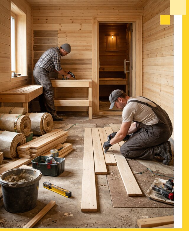 Индивидуальный проект бани с комнатой отдыха под ключ в Норильске