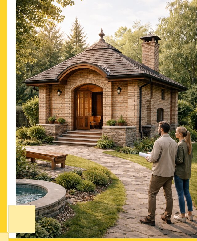 Проект кирпичной бани в Норильске от 31155 р. | ЭриданНрл