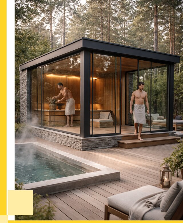 Стеклянные бани и двери в Норильске от 467325 р. | ЭриданНрл