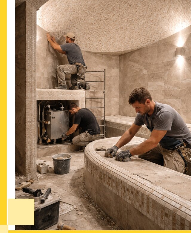 Монтаж хамамов под ключ в Норильске от 259625 р. ЭриданНрл