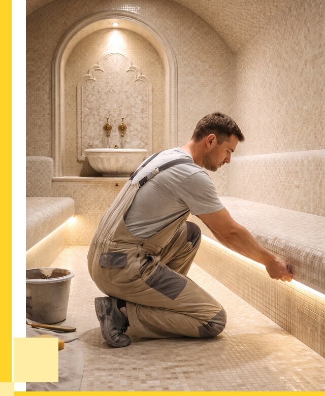 Отделка хамамов под ключ в Норильске от 5712 р. | ЭриданНрл