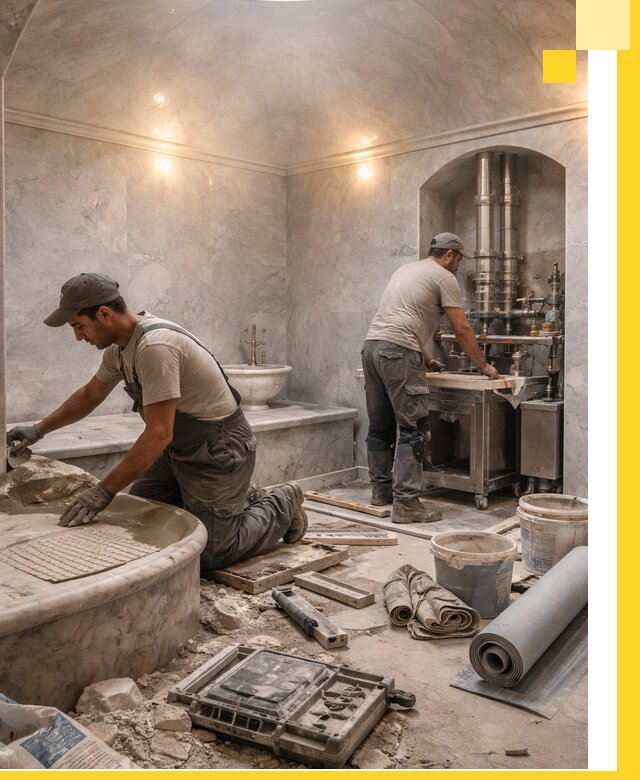 Строительство турецких бань хаммам под ключ в Норильске