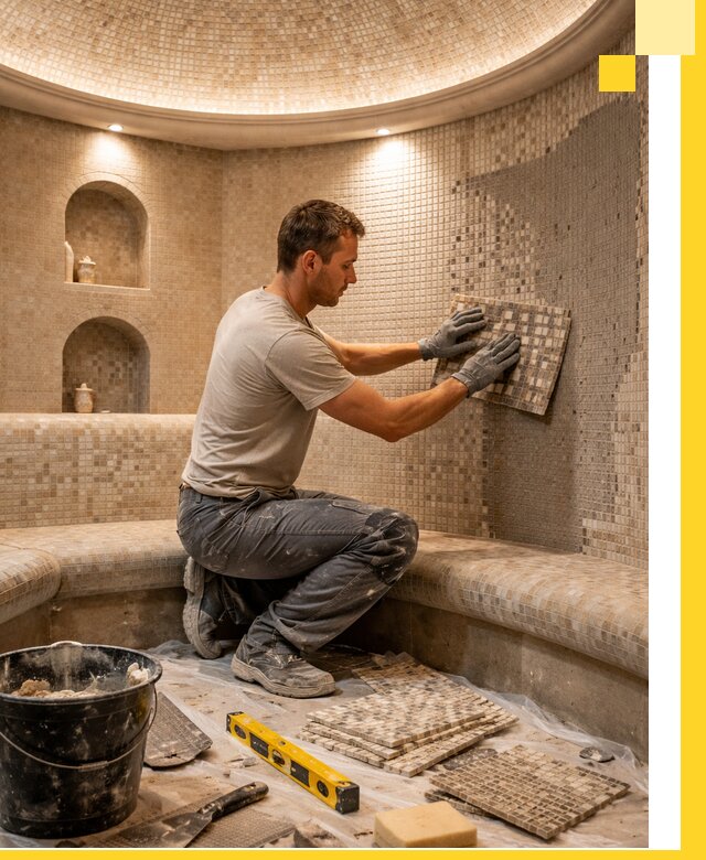 Устройство и монтаж домашнего хамама под ключ в Норильске