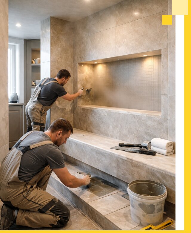 Профессиональное строительство хамама в квартире в Норильске