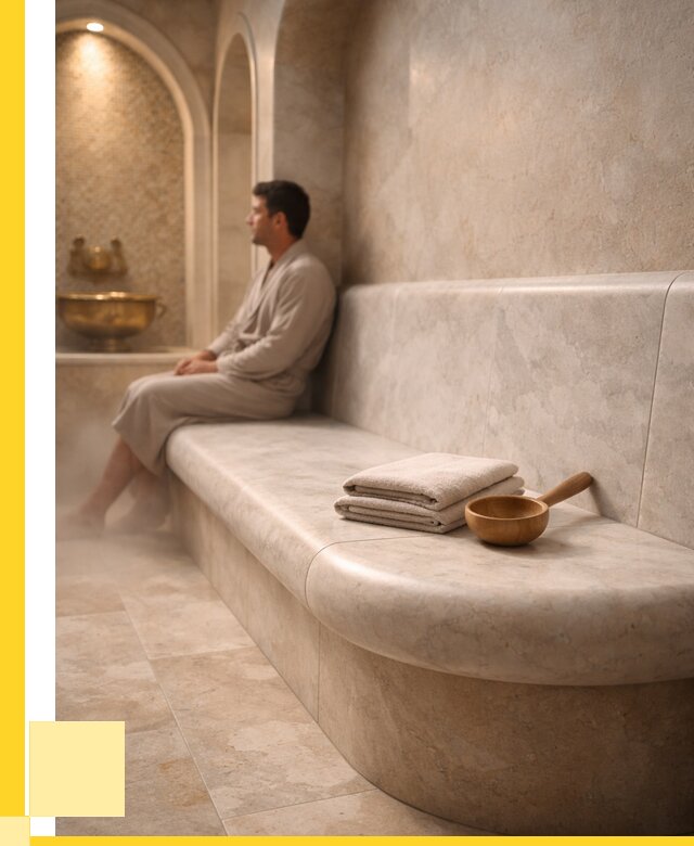 Сиденья для хамама в Норильске под ключ от 12462 р. | ЭриданНрл