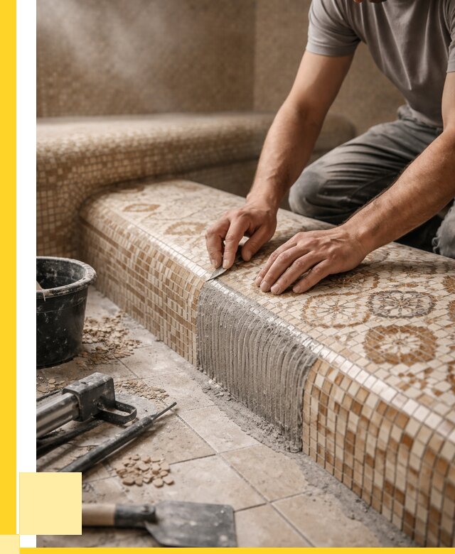 Плитка для хамама под ключ в Норильске от 3635 р. | ЭриданНрл