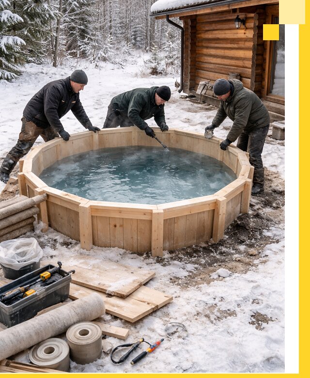 Изготовление и установка ледяных купелей под ключ в Норильске