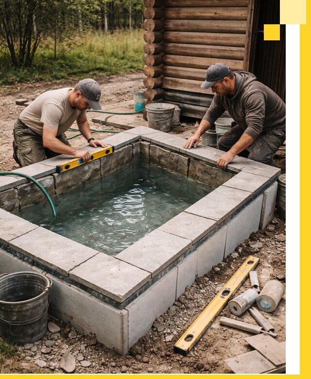 Изготовление и установка холодных купелей под ключ в Норильске